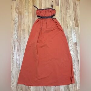 Forever 21 Rust Maxi Dress with Black Accents